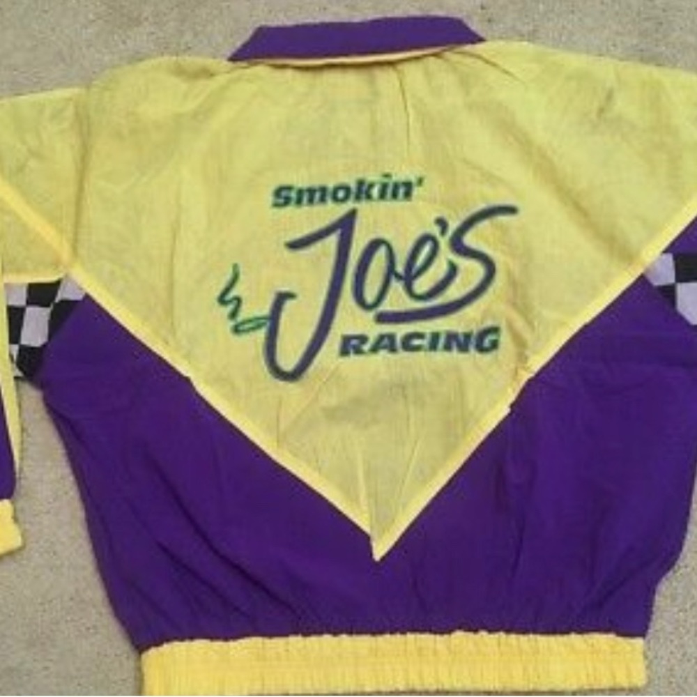 Vintage and rare Smokin Joe’s racing windbreaker with hoodie.
